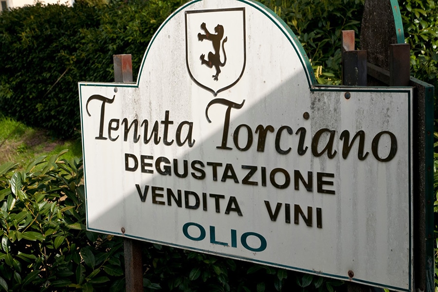 wine tasting at torciano