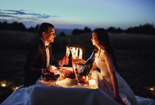 romantic dinner