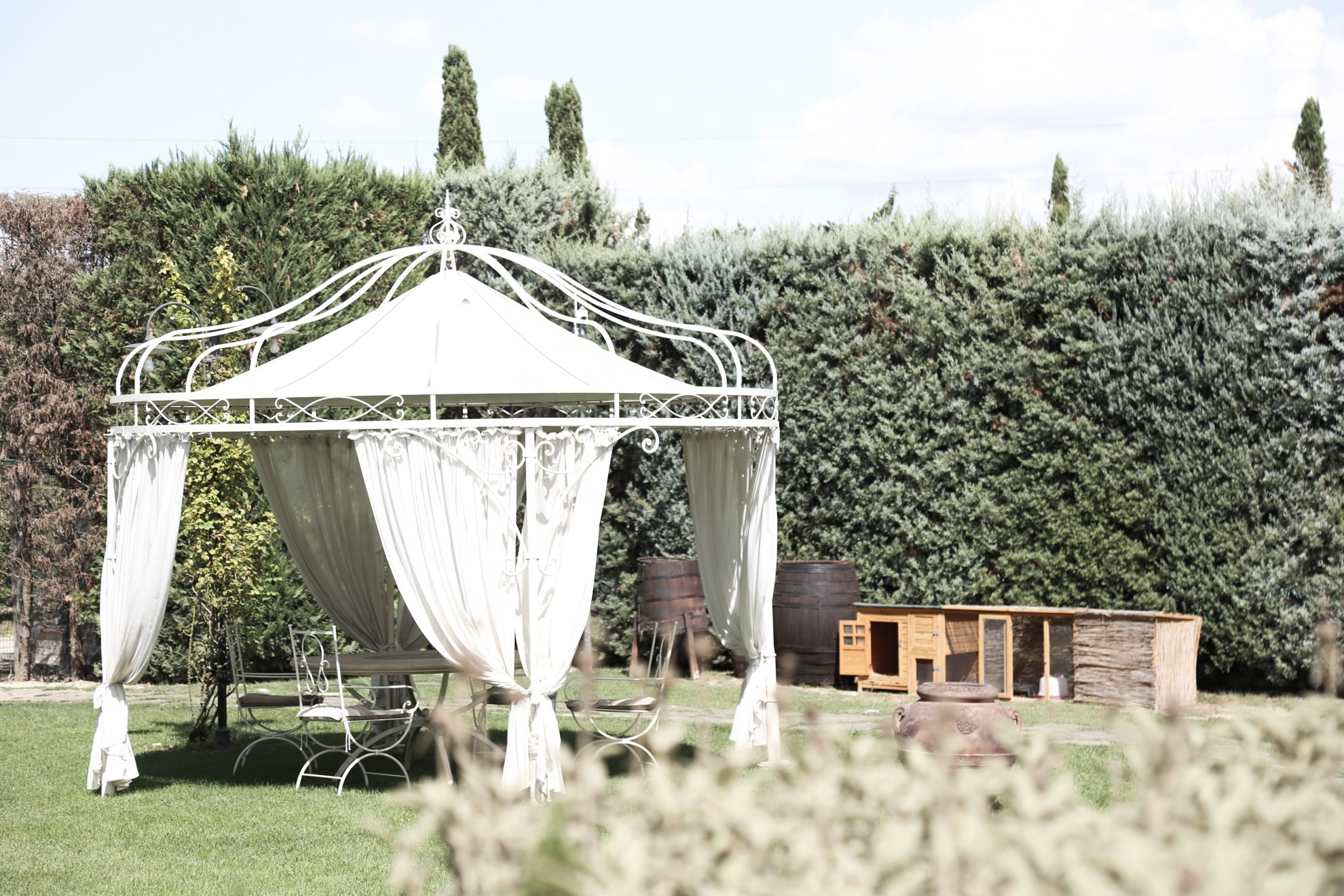 Il tavolo in giardino