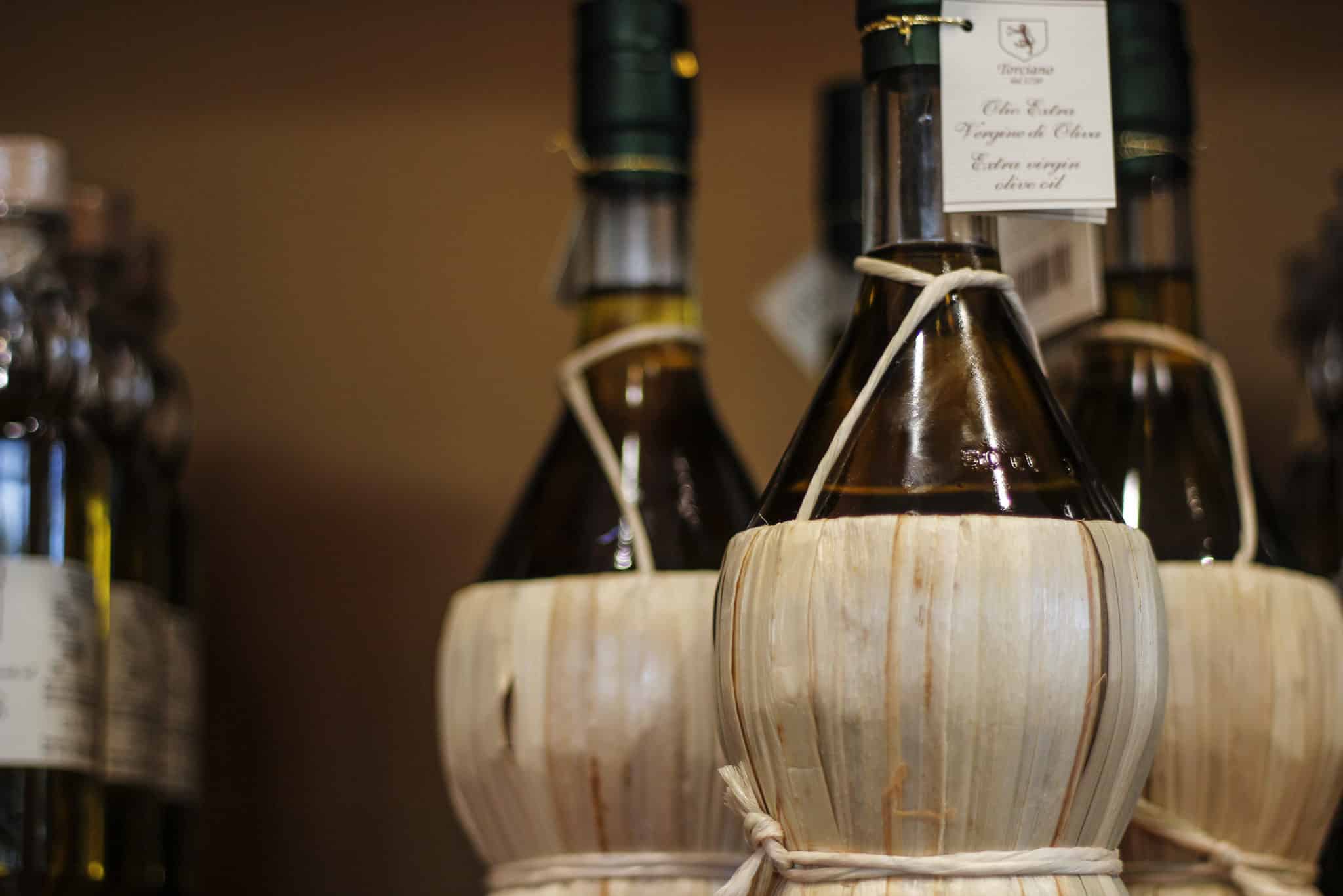Bottles from the Tenuta Torciano gourmet oil selection