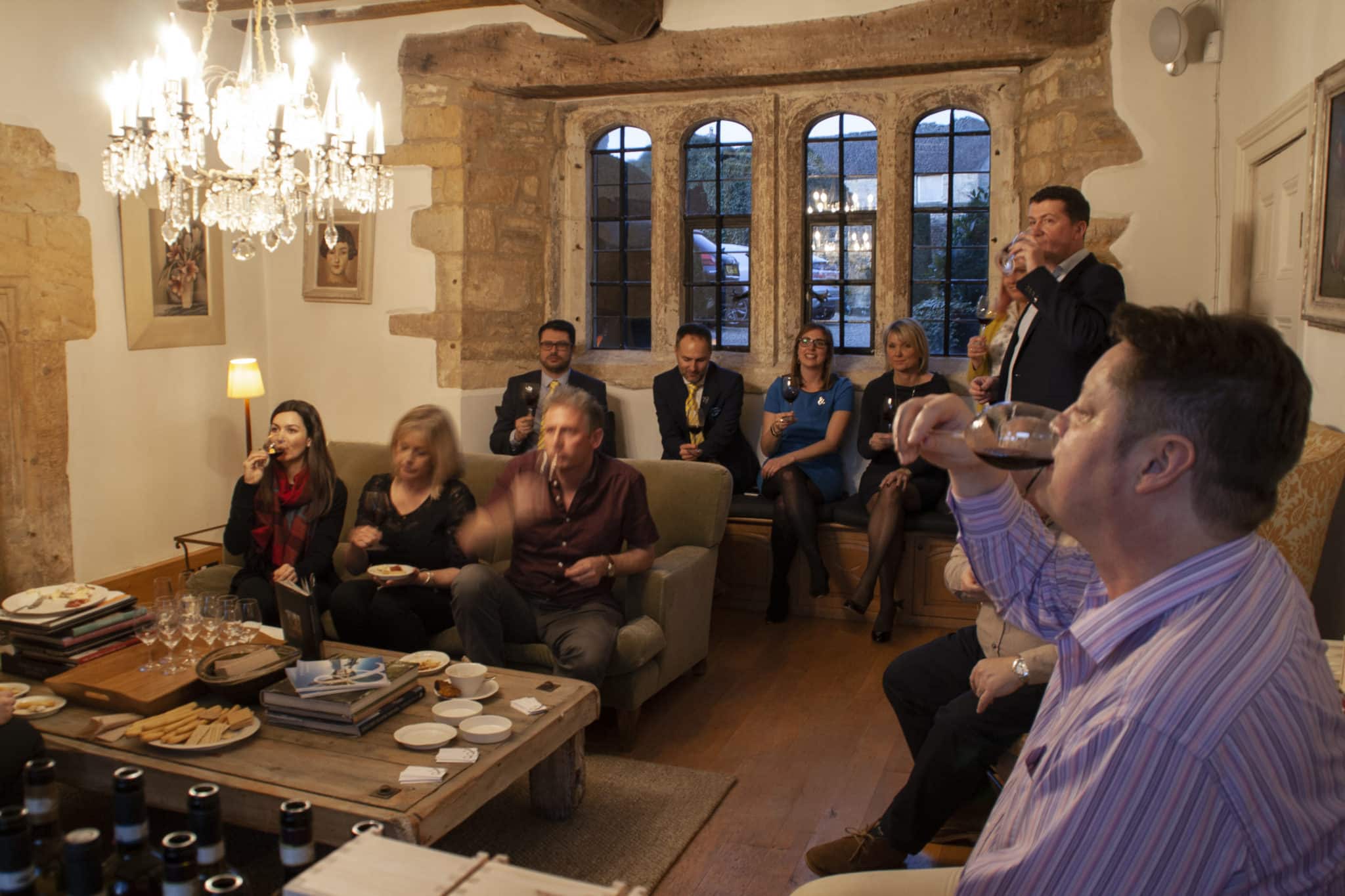 Cena con degustazione vini a Temple Guiting Manor