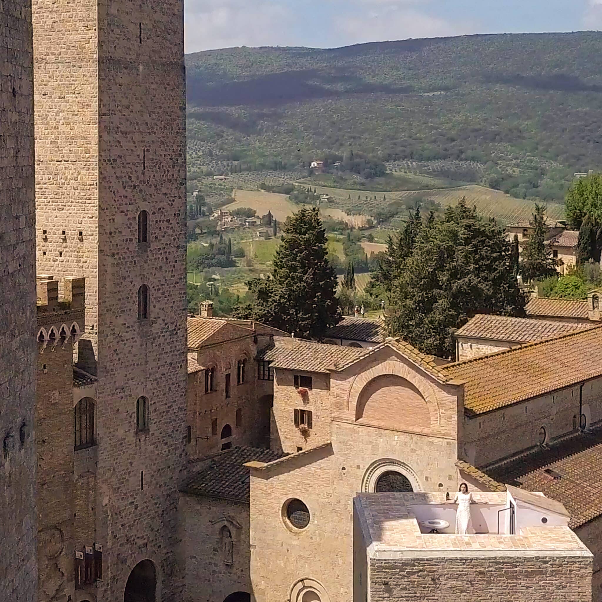Rooftop terrace in the Castle
