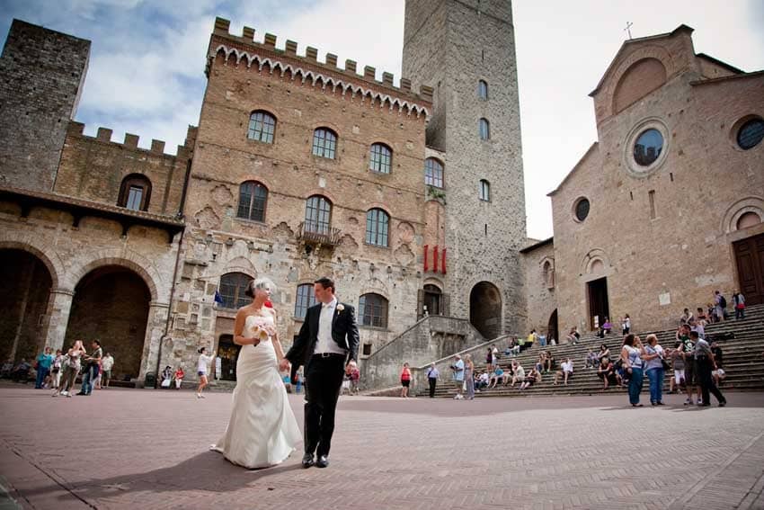 wedding in san gimignano