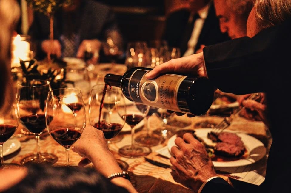 Dinner at Tenuta Torciano with Bartolomeo red wine