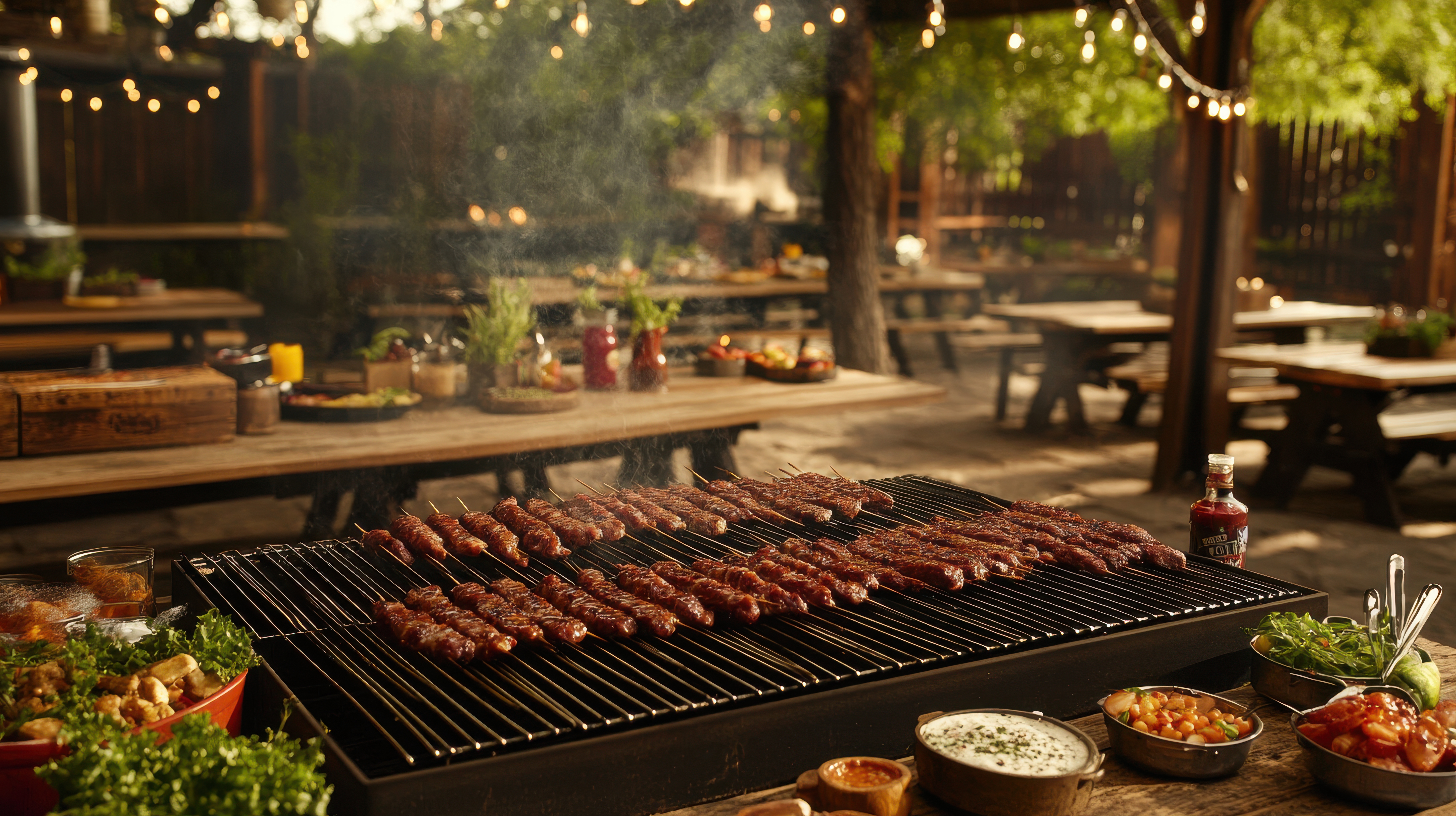 Barbecue gathering at Tenuta Torciano