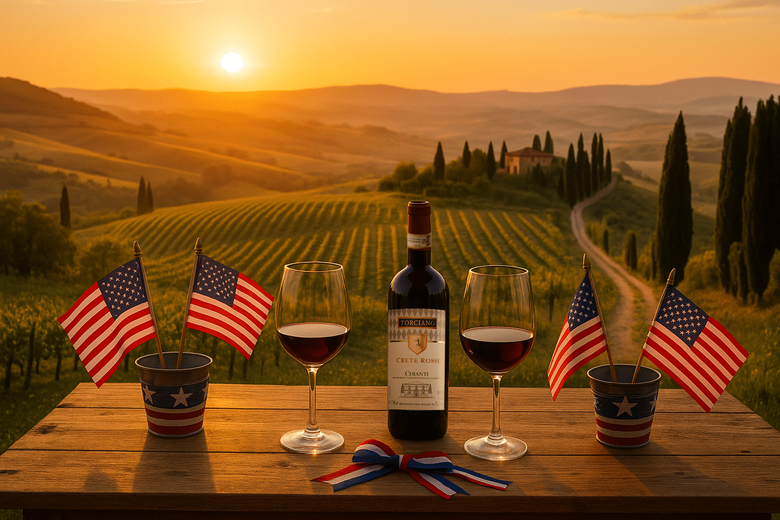 Chianti wine for Memorial Day at Tenuta Torciano
