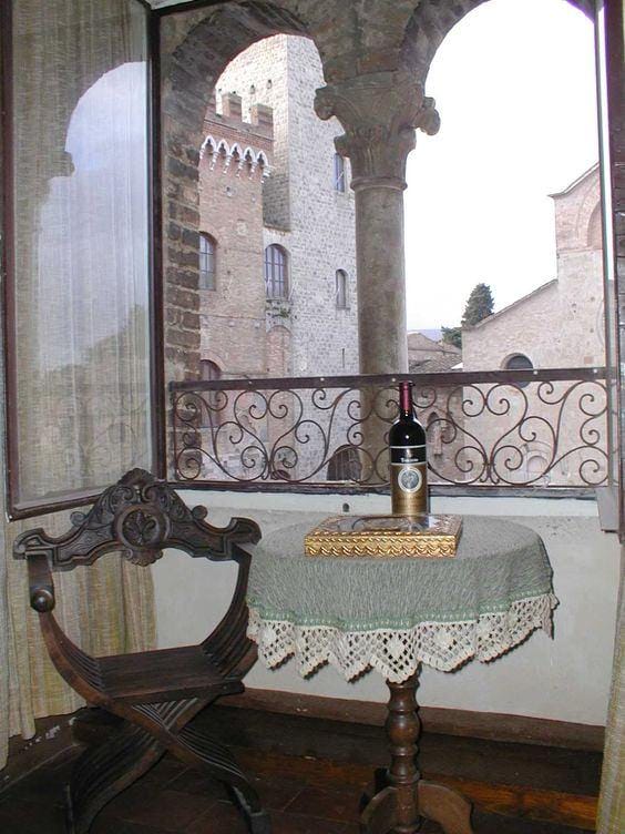 inside tower san gimignano