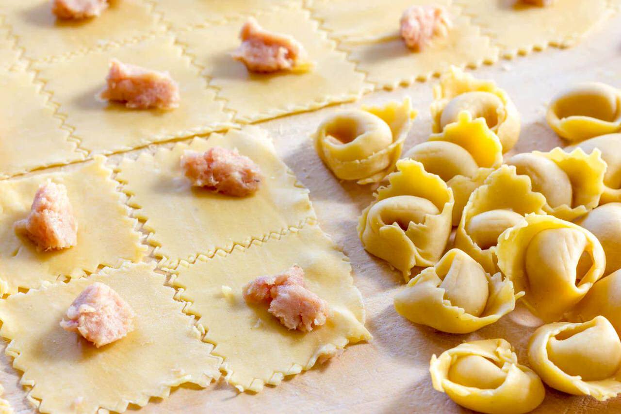 Fresh pasta dish