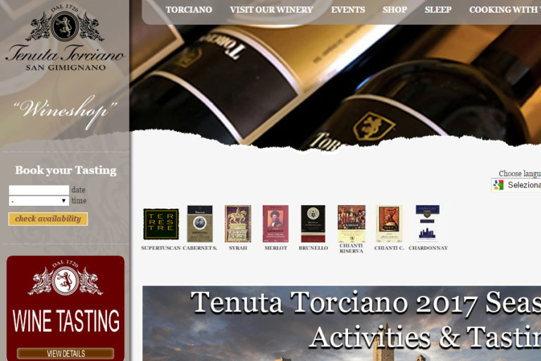 New Website for Torciano Winery
