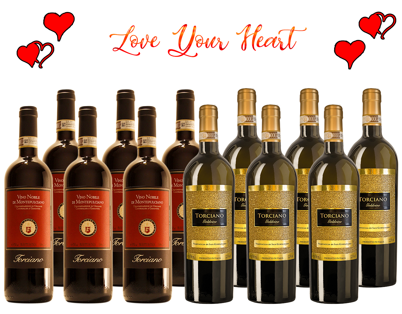 Vini romantici Italiani per la degustazione di San Valentino